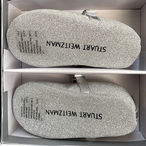 Stuart Weitzman Silver Baby Dancer Shoe - Picture 7 of 9